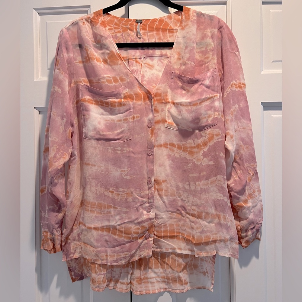 YF&B Tie Dye Buttondown